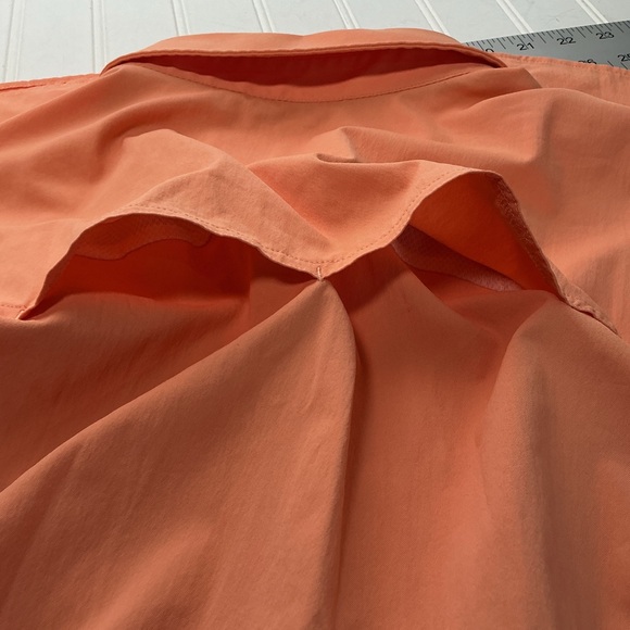 Poncho Vented Fishing Shirt Men's Size XXL Slim Fit Short Sleeve Button Up - Picture 3 of 6